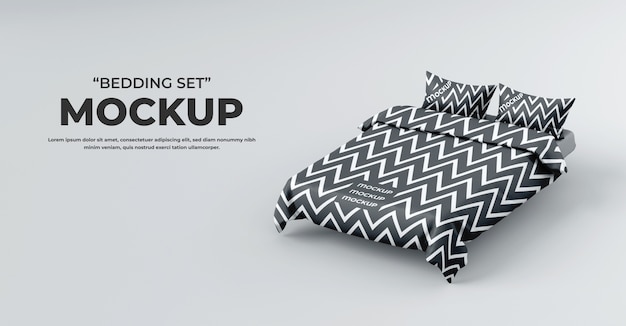 PSD bedding set mockup design