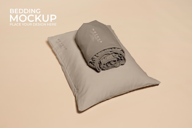 PSD Дизайн макета комплекта постельного белья