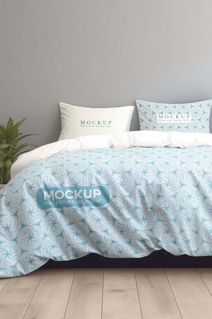 PSD bedding set  mockup