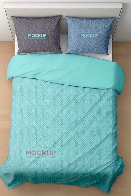 PSD bedding set  mockup