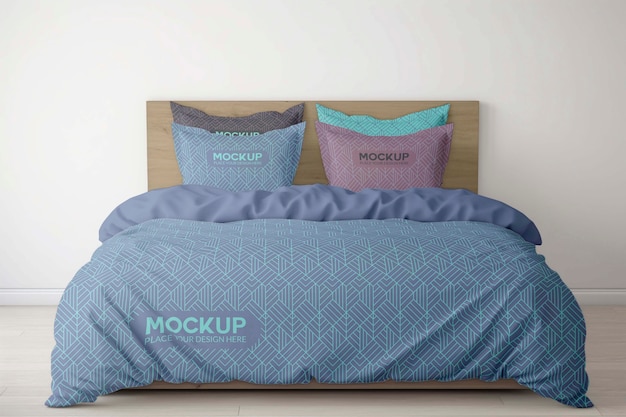 PSD bedding set  mockup