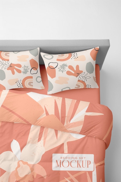 PSD bedding set  mockup