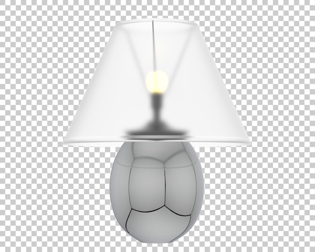 Bedlampje op transparante achtergrond 3d-rendering illustratie