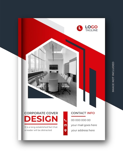 Bedrijfsbrochure sjabloon Jaarverslag boekomslag zakelijke geometrische brochure ontwerpsjabloon