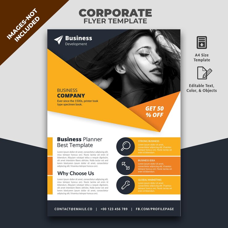 PSD bedrijfsflyer