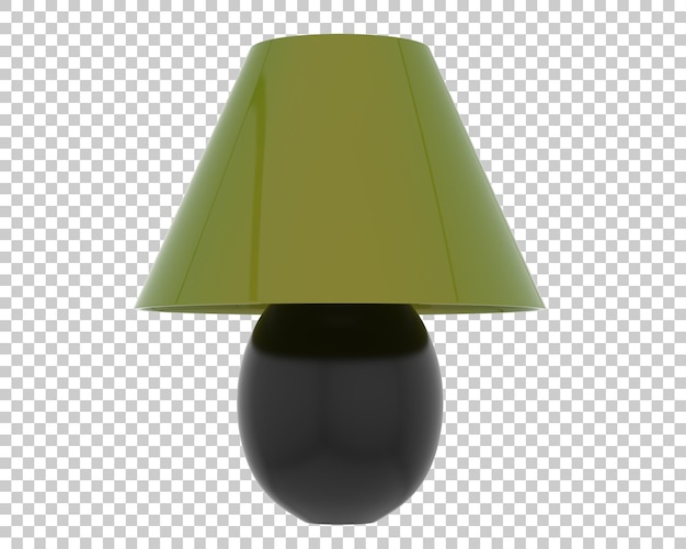 Bedside lamp on transparent background 3d rendering illustration