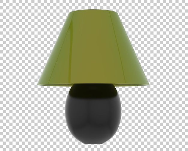 PSD bedside lamp on transparent background 3d rendering illustration