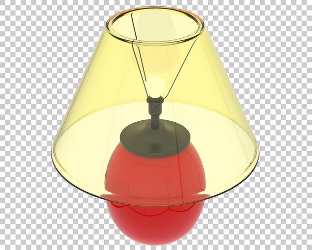 PSD bedside lamp on transparent background 3d rendering illustration