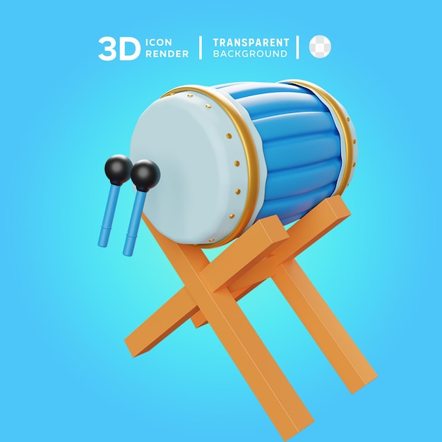 Bedug 3d illustratie weergave