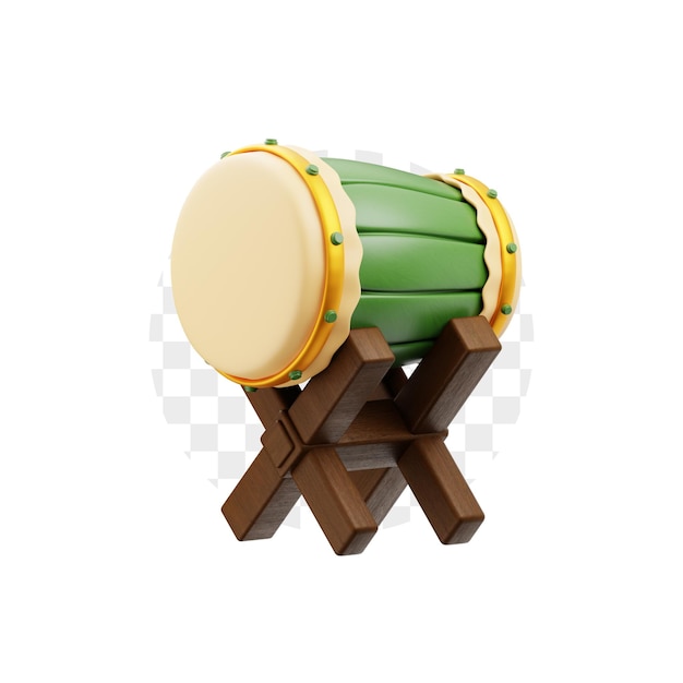 Bedug drum 3d icon