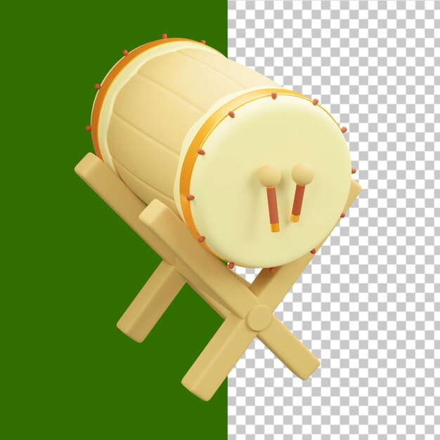 PSD bedug drum 3d illustration