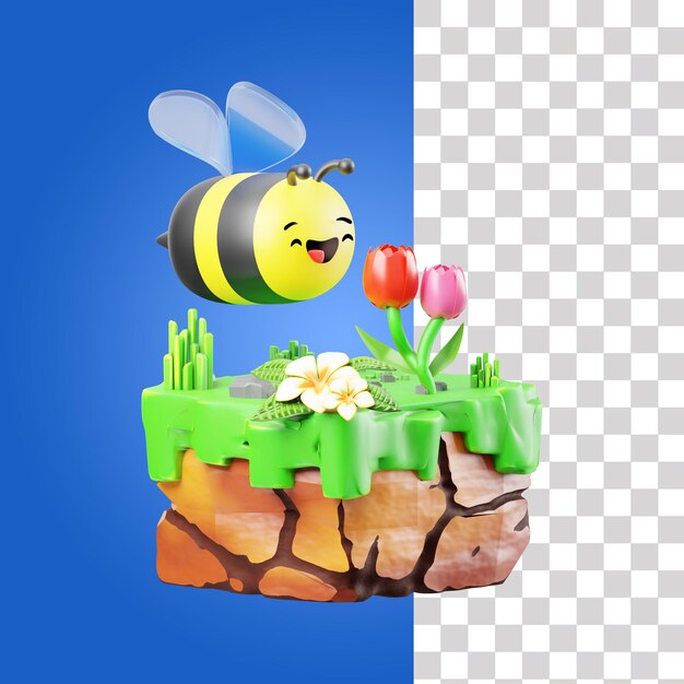 Bee 3d icon