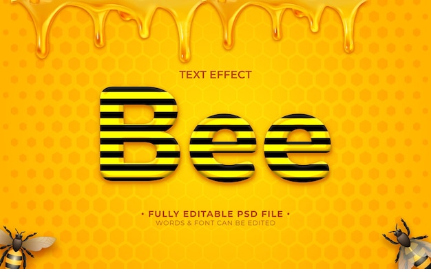 Bee text effects