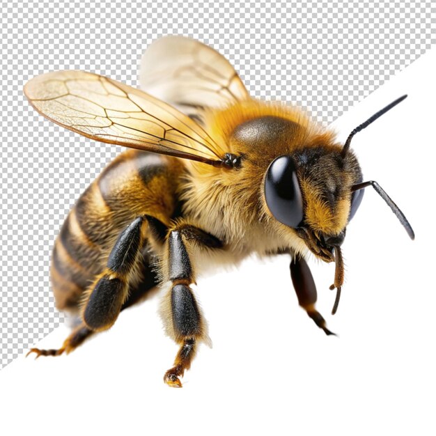 PSD bee on transparent background