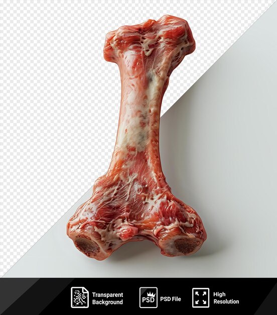 PSD beef dog bone on a isolated background png