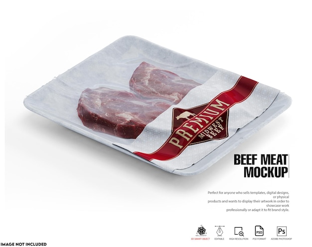 Beef meat mockup