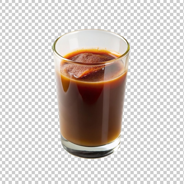 PSD beef stock in glass transparent background