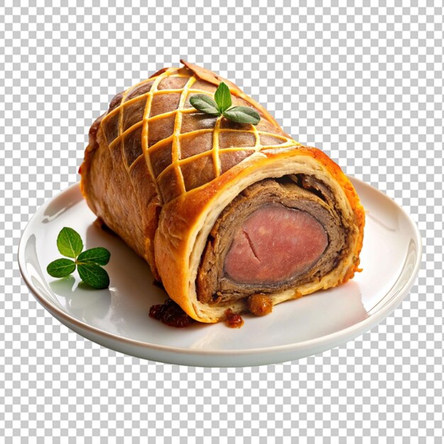 Beef wellington doorzichtige achtergrond