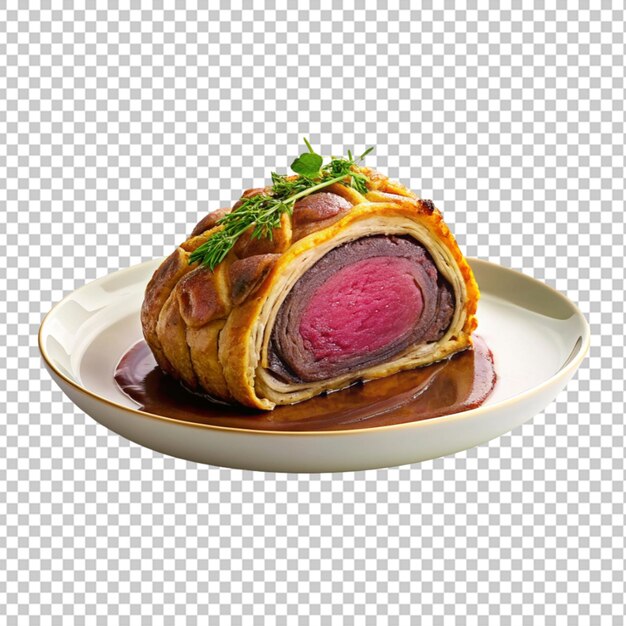 PSD beef wellington transparent background