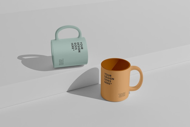 beeldscherm psd mockup mug