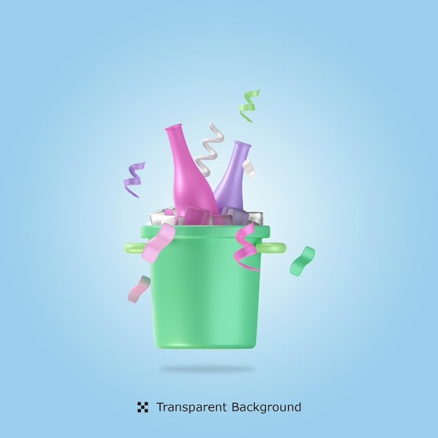Beer 3d icon illustration