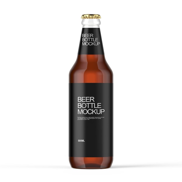 ビールボトルモッケージのブラックラベル