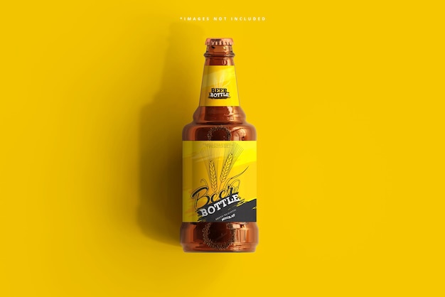 Beer bottle mockup