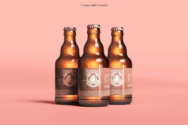 PSD beer bottle mockup