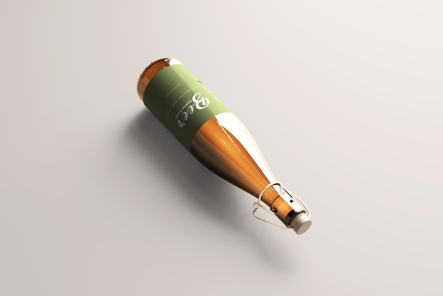 beer bottle mockup