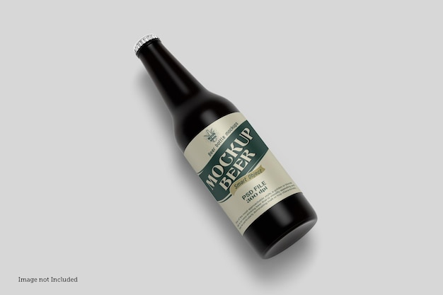 Beer bottle mockup