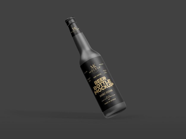 Beer bottle mockup