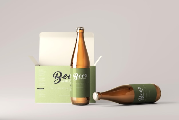 Bottiglia di birra mockup