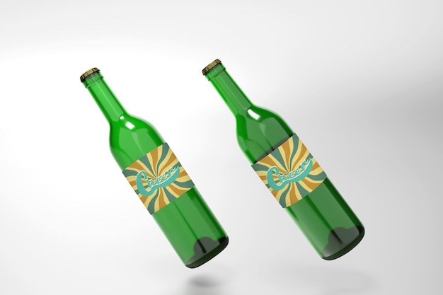 PSD beer bottle mockup