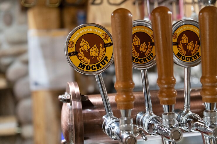 PSD beer branding concept mockup