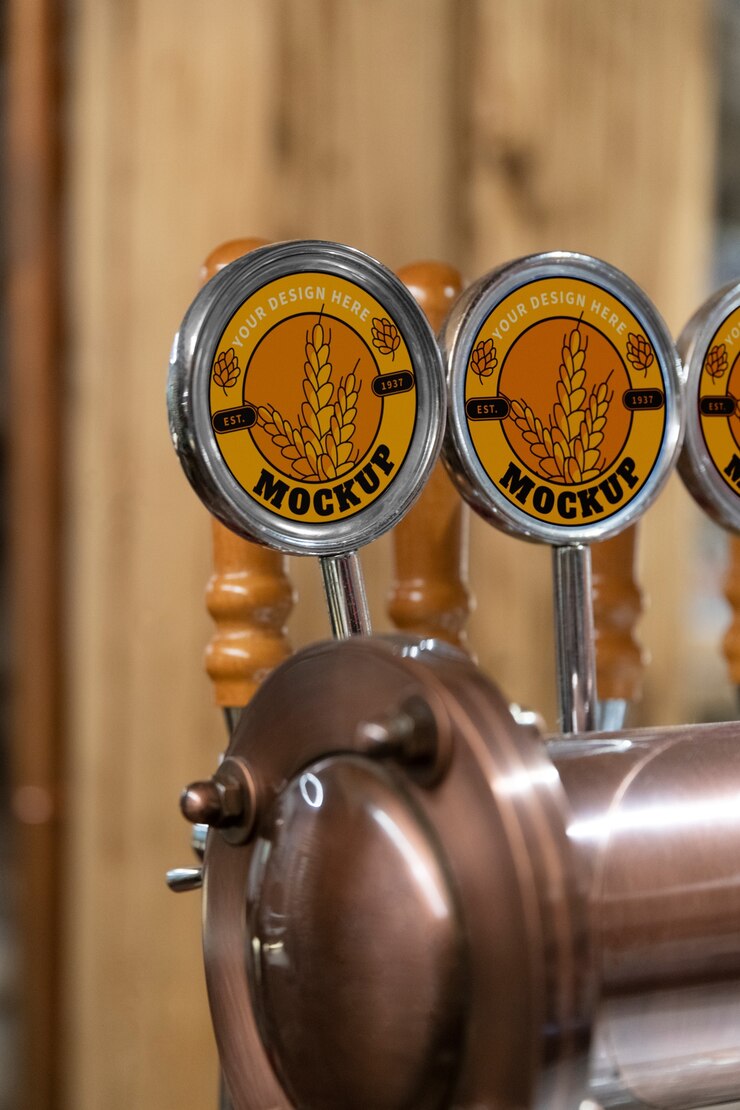 PSD beer branding concept mockup