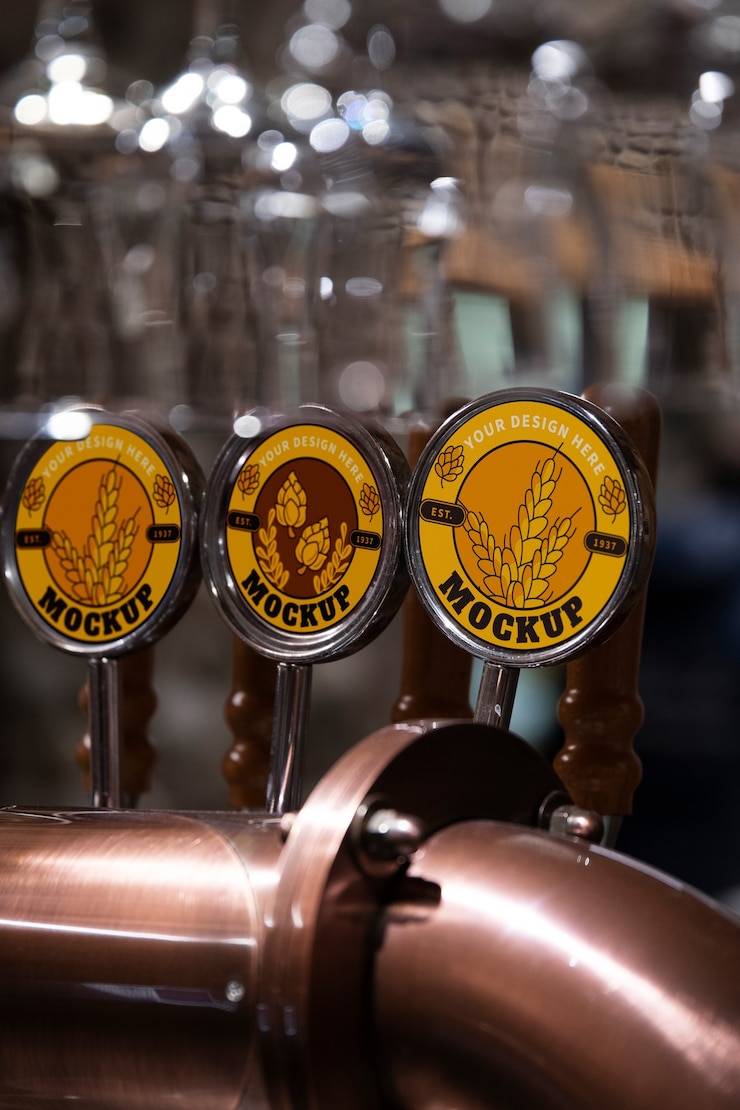PSD beer branding concept mockup