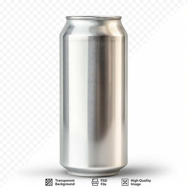 PSD beer can isolated on a white isolated background