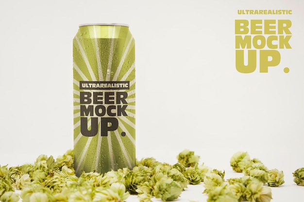 PSD beer can mockup