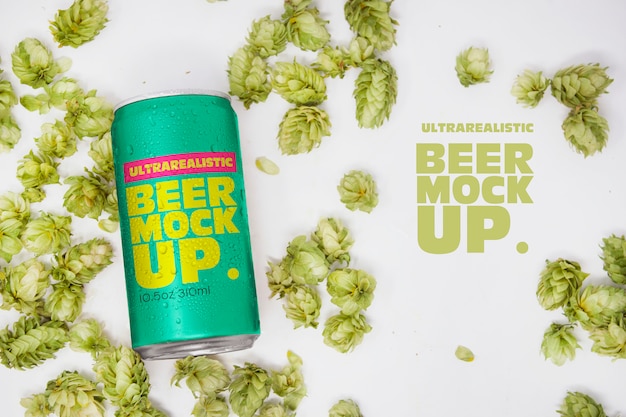 PSD beer can mockup