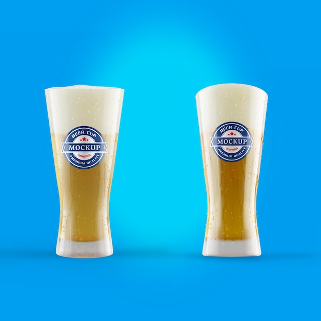 Beer cup mockup