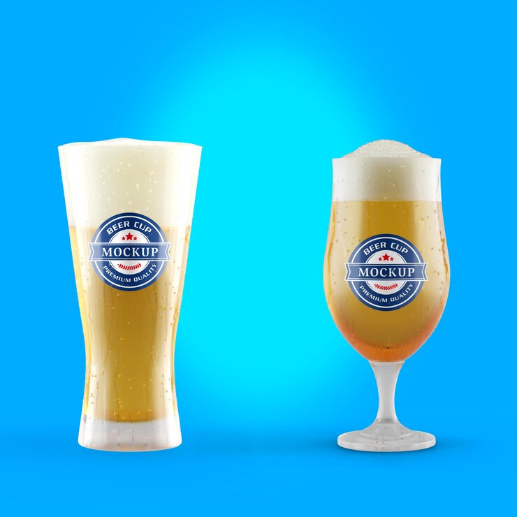 Beer cup mockup