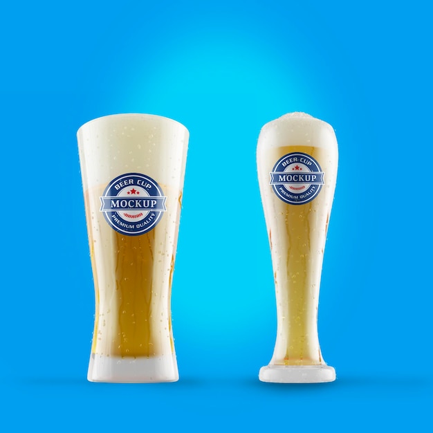 Beer cup mockup