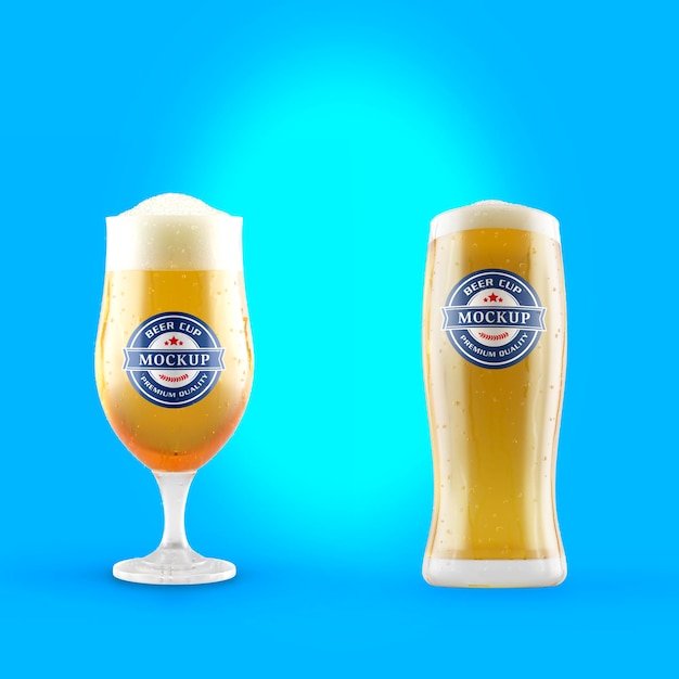 Beer cup mockup