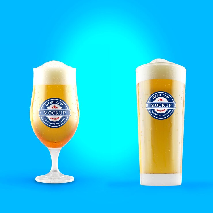 Beer cup mockup