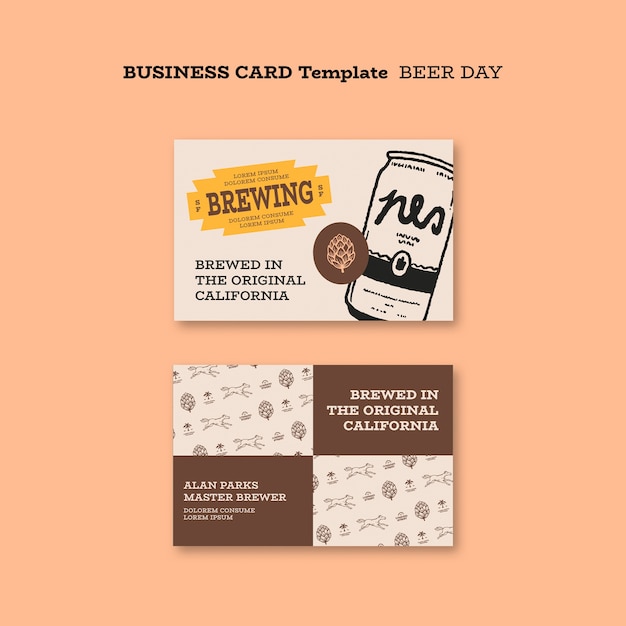 PSD beer day template design