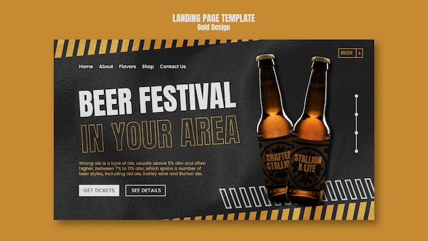 PSD beer festival landing page