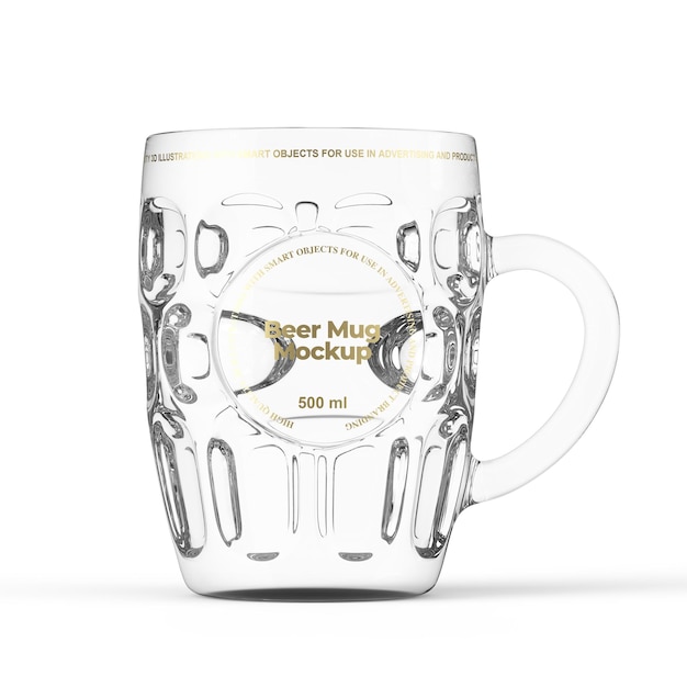 PSD beer glass mug mockup