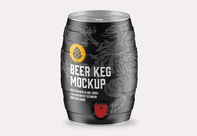 PSD beer keg mockup