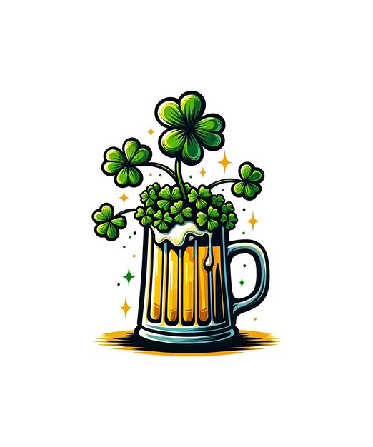 Birra giorno di san patrizio leprechaun uomini donne irlandesi