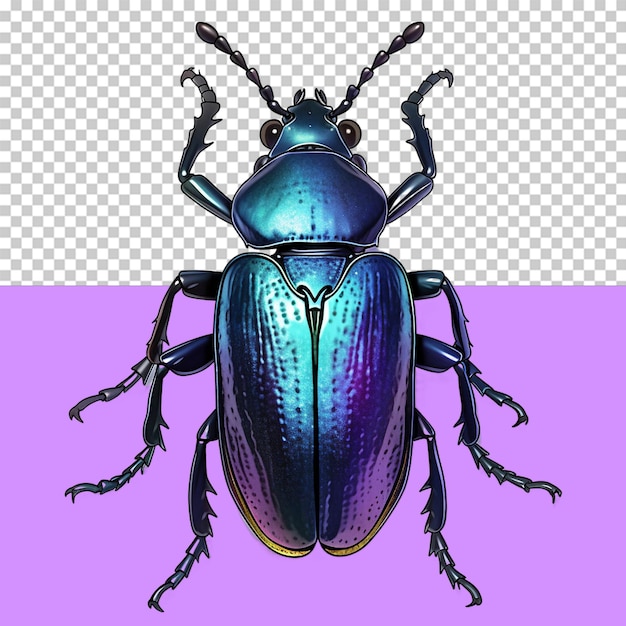 Sfondo trasparente oggetto isolato scarabeo